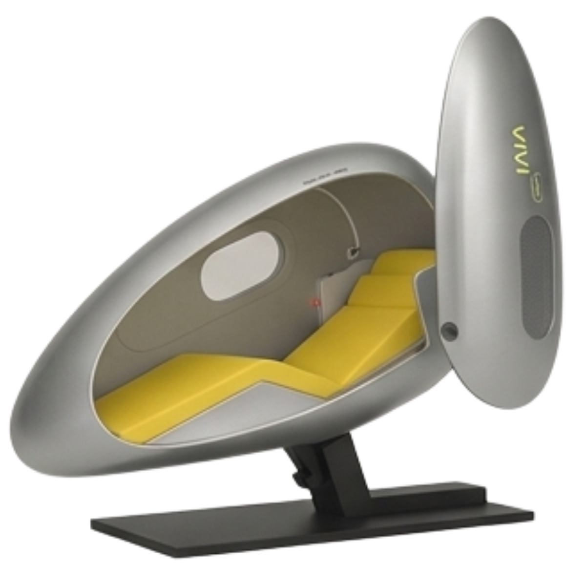 VIVI sleep pod with open canopy